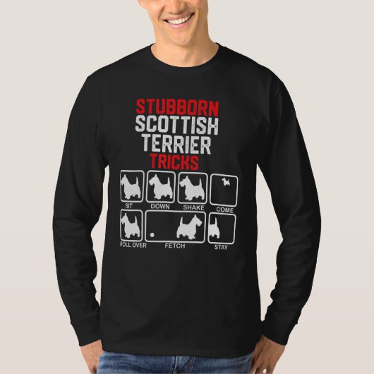 Schotse terrier Tricks T-shirt (Voorkant)