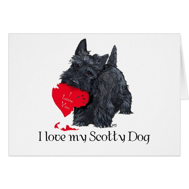 Schotse Terrier Valentijn (Voorkant Horizontaal)