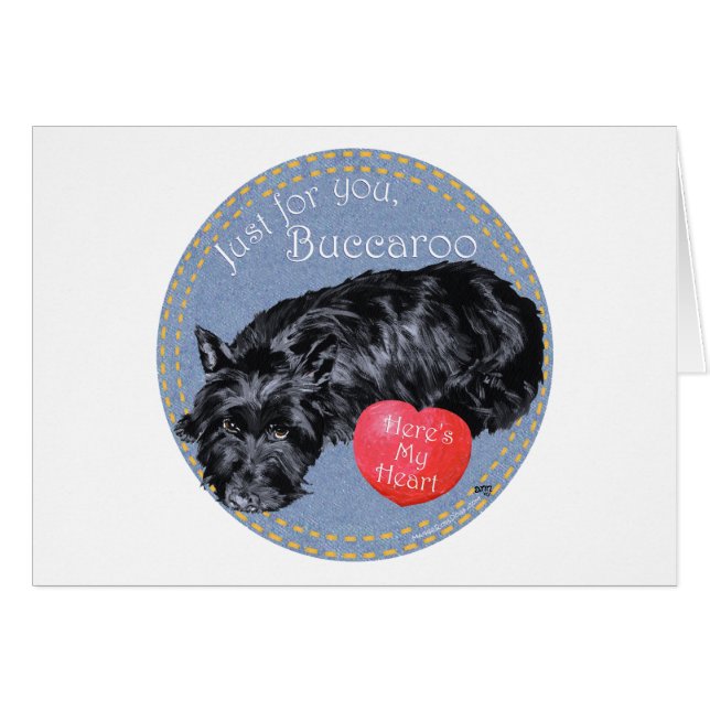 Schotse Terrier Valentijn (Voorkant Horizontaal)
