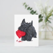Schotse Terrier Valentijn Feestdagenkaart (Staand voorkant)