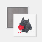 Schotse Terrier Valentijn Magneet (Voorkant / Achterkant)