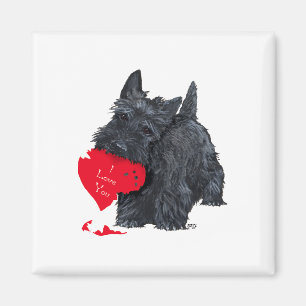 Schotse Terrier Valentijn Magneet