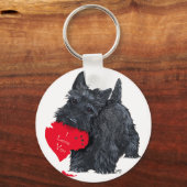 Schotse Terrier Valentijn Sleutelhanger (Voorkant)