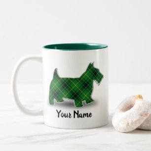 Schotse Terrier van Clan MacArthur Tartan Tweekleurige Koffiemok