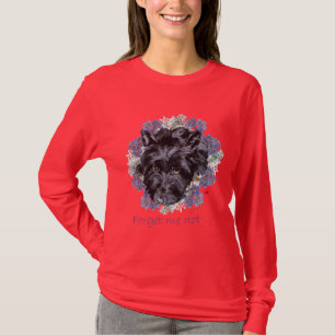 Schotse Terrier Vergeet-Mij-Niet T-shirt