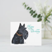 Schotse Terrier Verjaardagskaart Briefkaart (Staand voorkant)