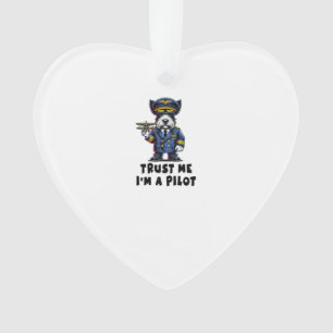 Schotse Terrier Vertrouw Me Ik Ben Een Piloot Ornament