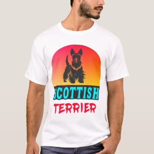 Schotse Terriër Vintage Design T-shirt