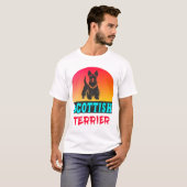 Schotse Terriër Vintage Design T-shirt (Voorkant volledig)