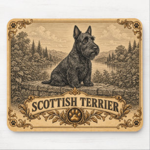 Schotse Terrier, Vintage Heritage Dog Muismat