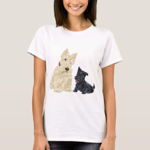 Schotse Terrier Volwassene en Puppy T-shirt