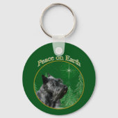 Schotse terriër vrede sleutelhanger (Voorkant)