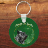 Schotse terriër vrede sleutelhanger (Achterkant)