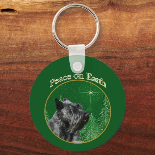 Schotse terriër vrede sleutelhanger (Voorkant)