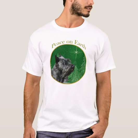 Schotse terriër vrede t-shirt (Voorkant)