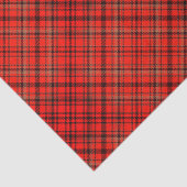 Schotse Terrier Vrolijk Kerstfeest Plaid Tissuepapier (Detail)