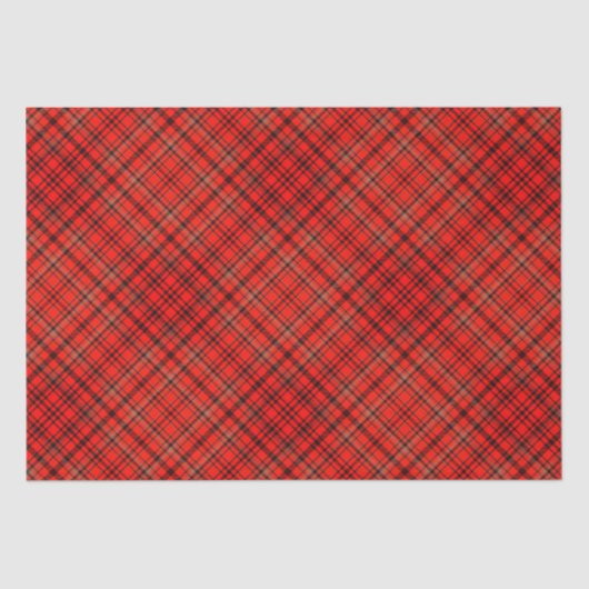 Schotse Terrier Vrolijk Kerstfeest Plaid Tissuepapier (Voorkant)