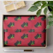 Schotse Terrier Vrolijk Kerstfeest Plaid Tissuepapier