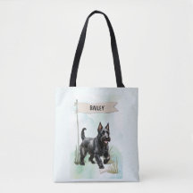 Schotse Terrier Waterverf Gepersonaliseerde Hond