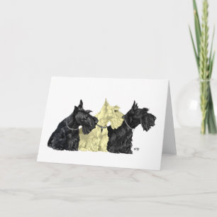 Schotse Terrier Wenskaart Kaart