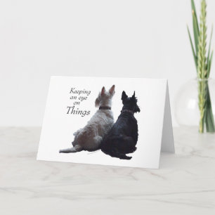 Schotse Terrier Wenskaart Kaart