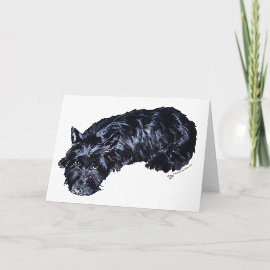 Schotse Terrier Wenskaart Kaart (Voorkant)