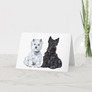 Schotse Terrier Wenskaart Kaart