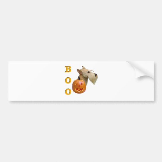 Schotse Terriër (wheaten) Boo Bumpersticker (Voorkant)