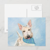 Schotse Terriër Wheaten Hondenschilderij Originele Briefkaart (Voorkant / Achterkant)