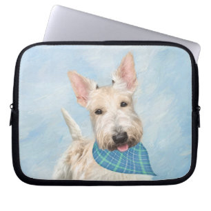 Schotse Terriër Wheaten Hondenschilderij Originele Laptop Sleeve