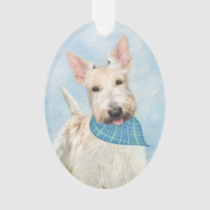 Schotse Terriër Wheaten Hondenschilderij Originele Ornament