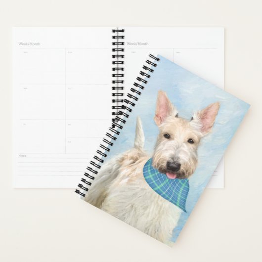 Schotse Terriër Wheaten Hondenschilderij Originele Planner (Display)