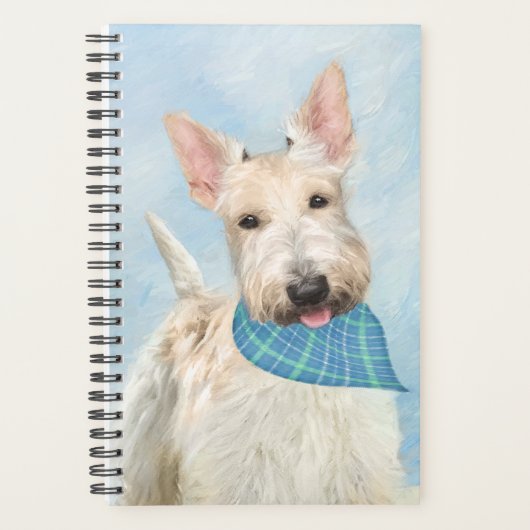 Schotse Terriër Wheaten Hondenschilderij Originele Planner (Voorkant)