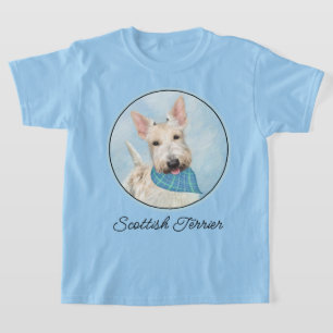 Schotse Terriër Wheaten Hondenschilderij Originele T-shirt