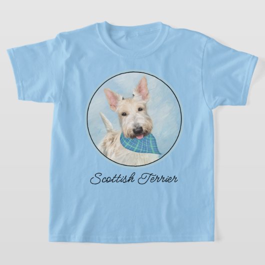Schotse Terriër Wheaten Hondenschilderij Originele T-shirt (Laagn)