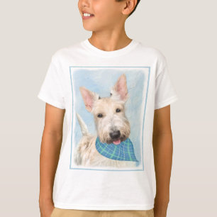 Schotse Terriër Wheaten Hondenschilderij Originele T-shirt