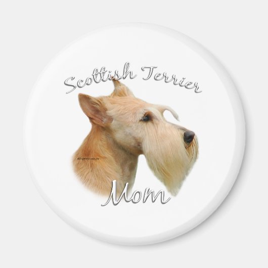 Schotse Terriër (wheaten) Moeder 2 Magneet (Voorkant)