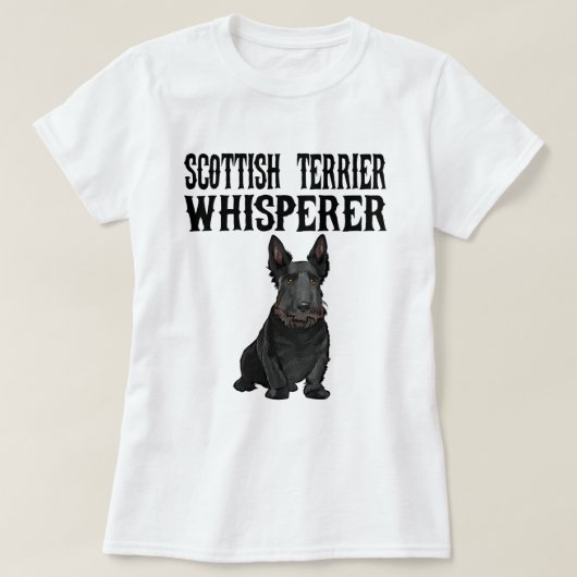 Schotse Terriër Wisperer Grappige Hond Lover Gift T-shirt (Design voorkant)