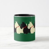 Schotse Terrier zwart/tarwe silhouet hart Mok (Midden)