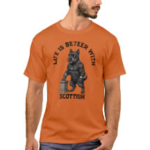 Schotse Terrierhond, gespierd, getatoeëerd, bodybu