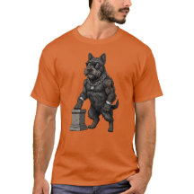 Schotse Terrierhond, gespierd, getatoeëerd, bodybu