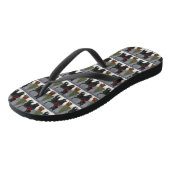 Schotse Terrierhond in Kerstsneeuw Teenslippers (Schuin)