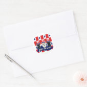 Schotse Terriërs 4 juli Ronde Sticker (Envelop)