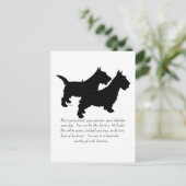 Schotse Terriers Aandenken - REUEN Honden Briefkaart (Staand voorkant)