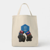 Schotse Terriërs Ainsley en Harry STEMMEN Tote Bag (Achterkant)