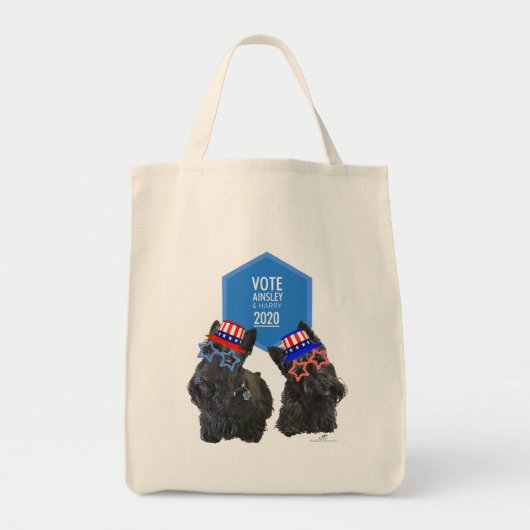 Schotse Terriërs Ainsley en Harry STEMMEN Tote Bag (Voorkant)