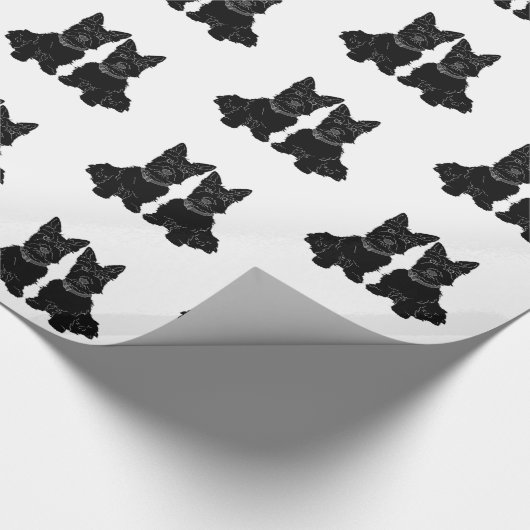 Schotse Terriers Cadeaupapier (Hoek)