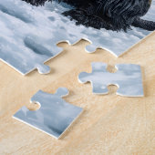 Schotse terriërs en wintersneeuwman legpuzzel (Zijkant)