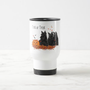 Schotse Terriërs Halloween Reisbeker