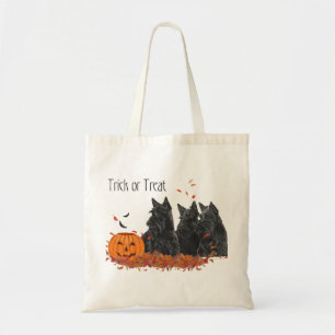 Schotse Terriërs Halloween Tote Bag